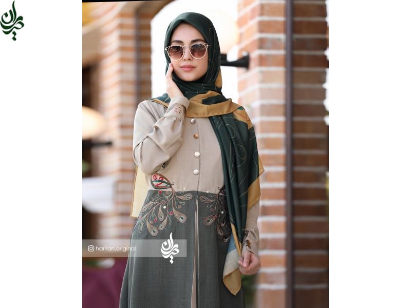 مدل مانتو با حجاب اسلامی| تا 50 % تخفیف در حراجی حریران از طراحی پارچه تا لباس
