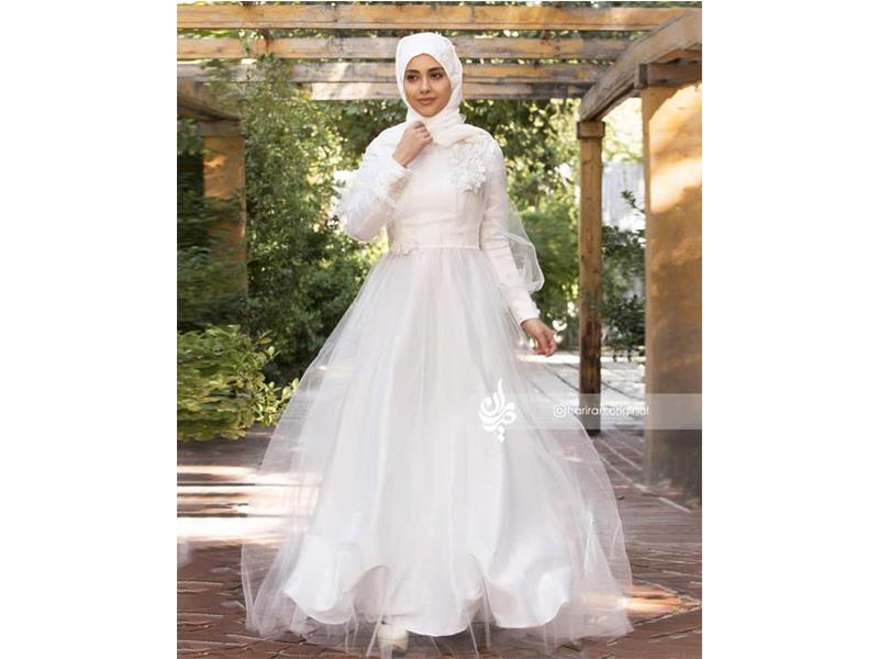 لباس عقد محضری با حجاب | تا 50 % تخفیف در حراجی حریران از طراحی پارچه تا لباس