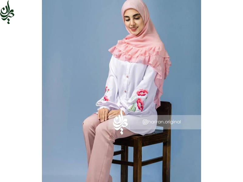 لباس مجلسی با حجاب دخترانه | تا 50 % تخفیف در حراجی حریران از طراحی پارچه تا لباس