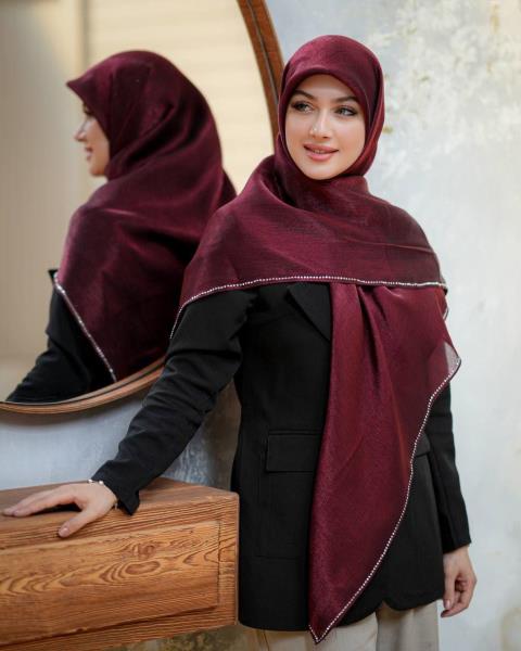 روسری پتینه نگین دار