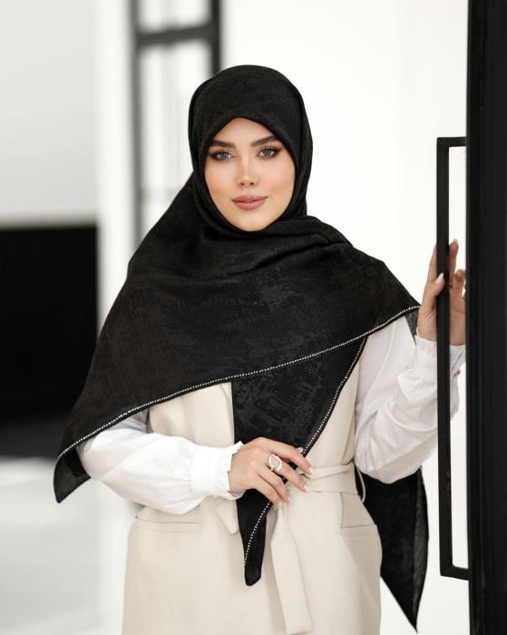 روسری پتینه نگین دار