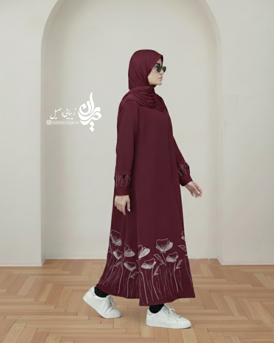 مانتو چند شاخه گل