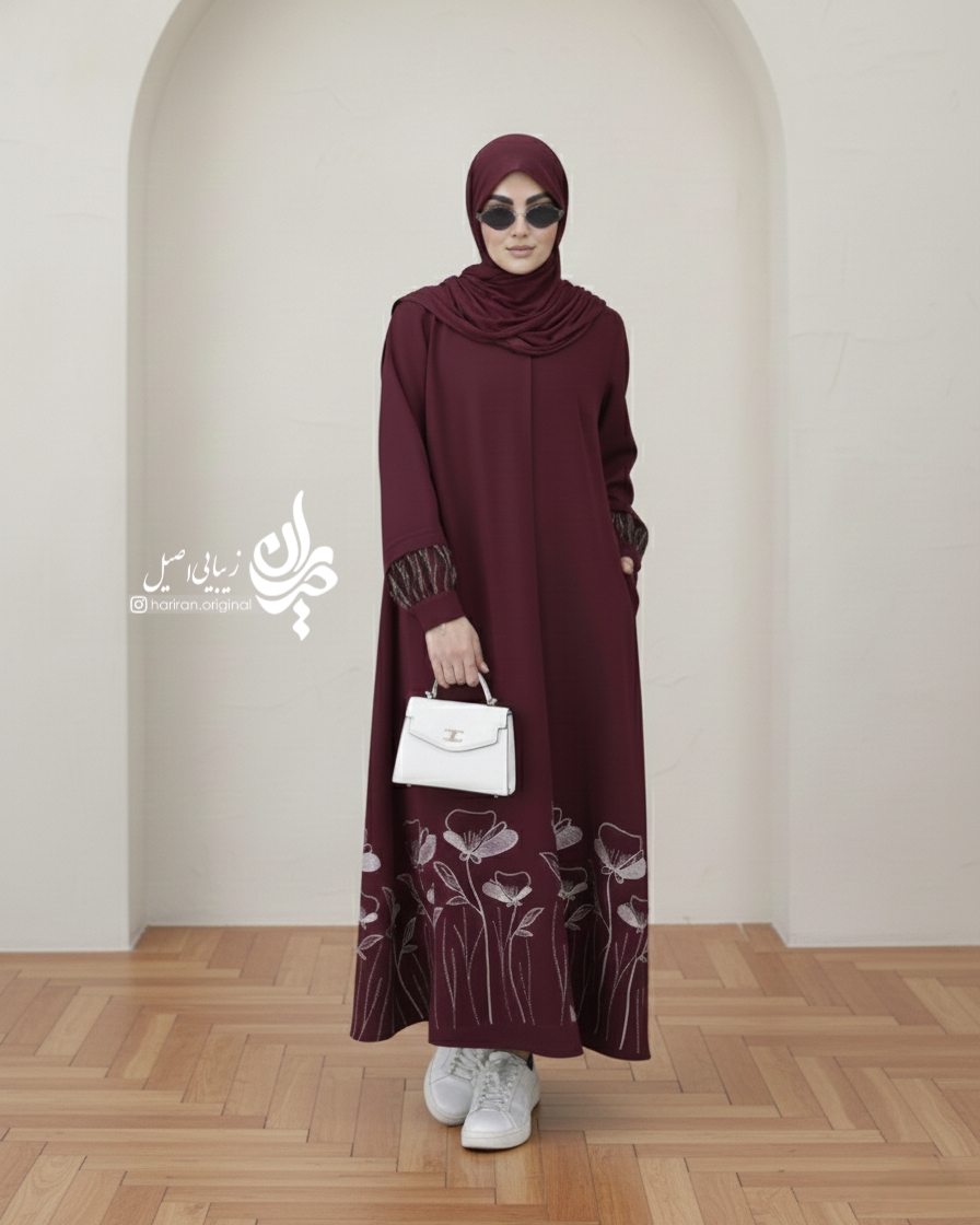 مانتو چند شاخه گل