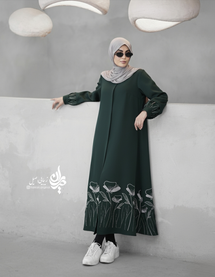 مانتو چند شاخه گل