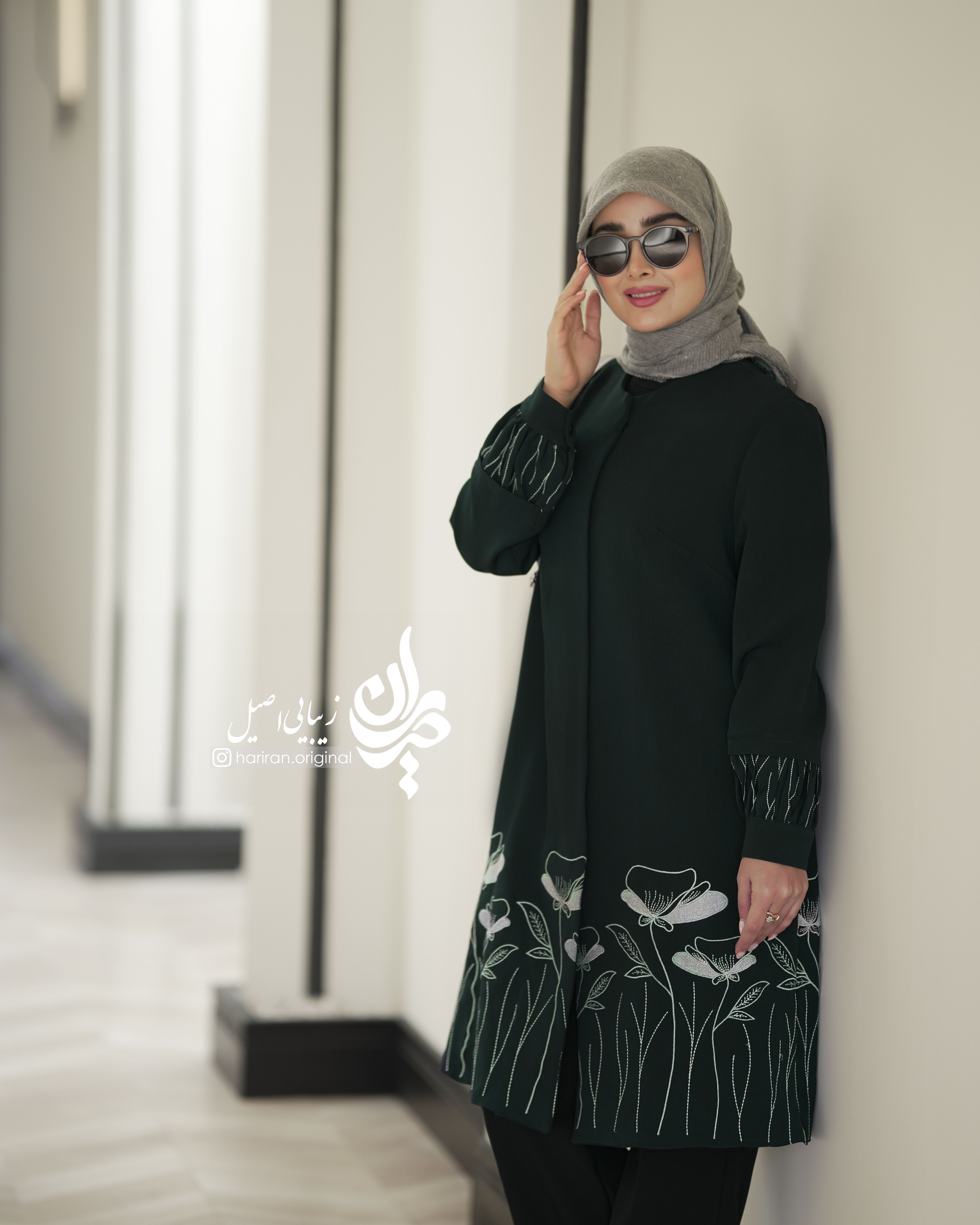 مانتو چند شاخه گل اسپرت