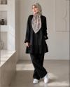 تونیک مانتویی خالخالی